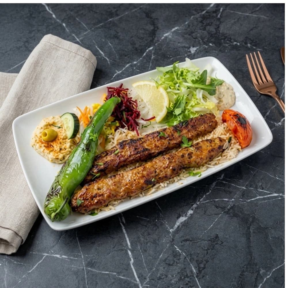 Adana kebab plate at Kapadokya Villajoyosa